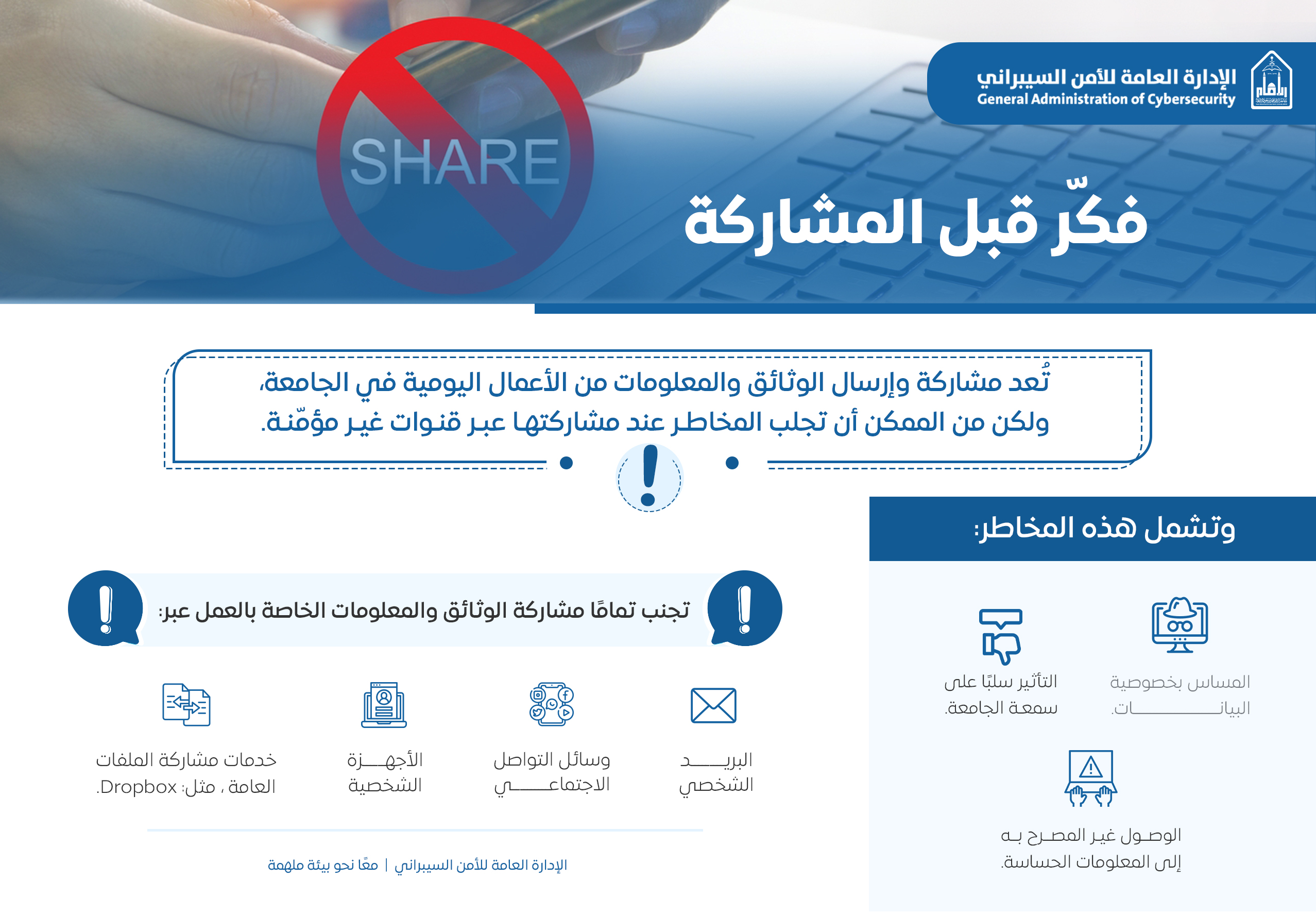 _5 Aug - IMISU Posters - مخاطر مشاركة ملفات العمل عبر القنوات الغير آمنة.jpg