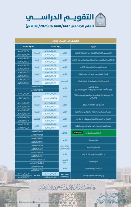 التقويم الجامعي